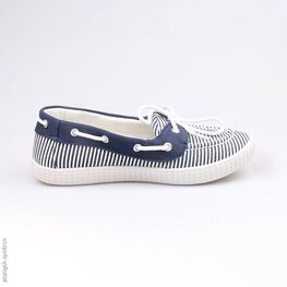 731007-11 Кеды для девочки син-бел фото №2