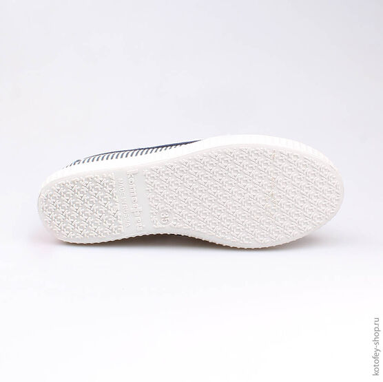 731007-11 Кеды для девочки син-бел фото №3