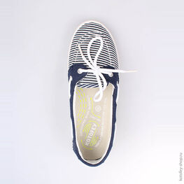 731007-11 Кеды для девочки син-бел фото №4