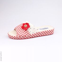 731014-11 Тапочки красные для девочки красный