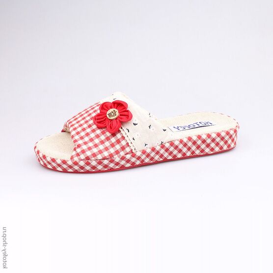 731014-11 Тапочки красные для девочки красный