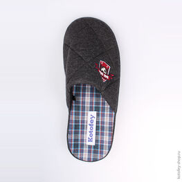 731016-11 Тапочки серые для мальчики серый фото №4