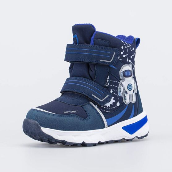 454883-41 Мембранные ботинки с LED и Softshell Космонавт для мальчики синий