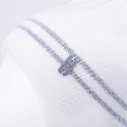 07811423-41 Шапка шерстяная на завязках для девочки серый + белый фото №3