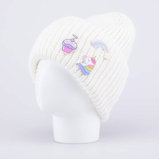 07811560-40 Шапка детская белый для девочки белый