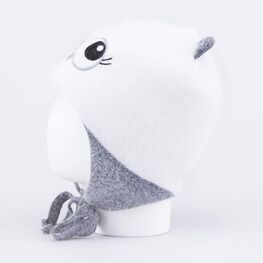 07811570-40 Шапка детская Совушка для девочки белый фото №2