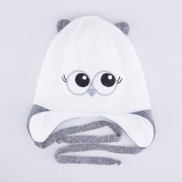 07811570-40 Шапка детская Совушка для девочки белый фото №4