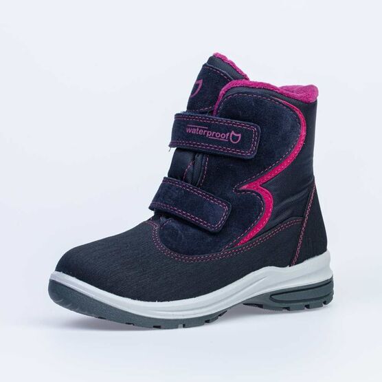 654814-41 Мембранные ботинки для девочки светло-синий