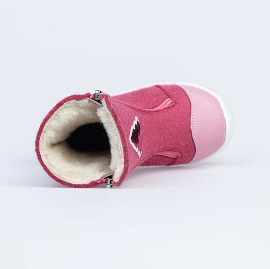 367126-43 Розовые валенки для девочки Елочка для девочки розовый фото №4