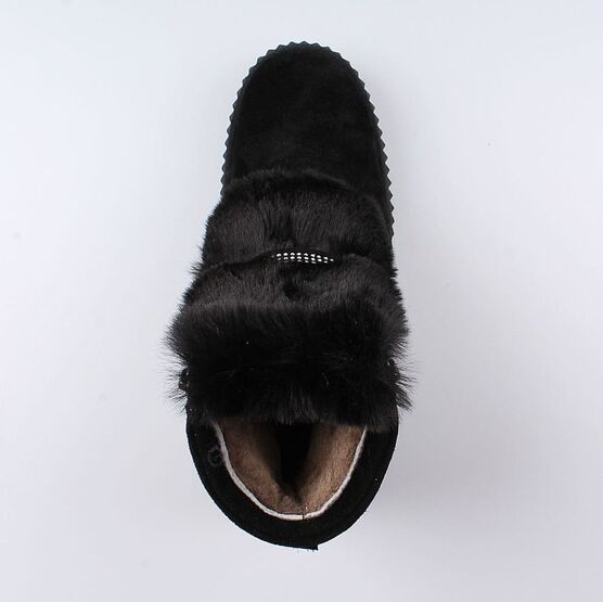 762117-51 Сапожки для девочки черный фото №4