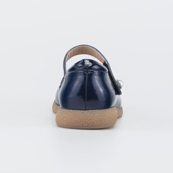 733023-22 Школьные лаковые туфли для девочки для девочки синий фото №5