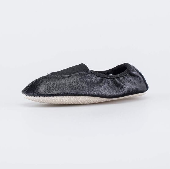 412010-02 Кожаные чешки детские черные для универсальные черный