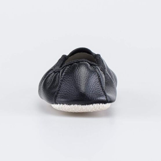 412010-02 Кожаные чешки детские черные для универсальные черный фото №5