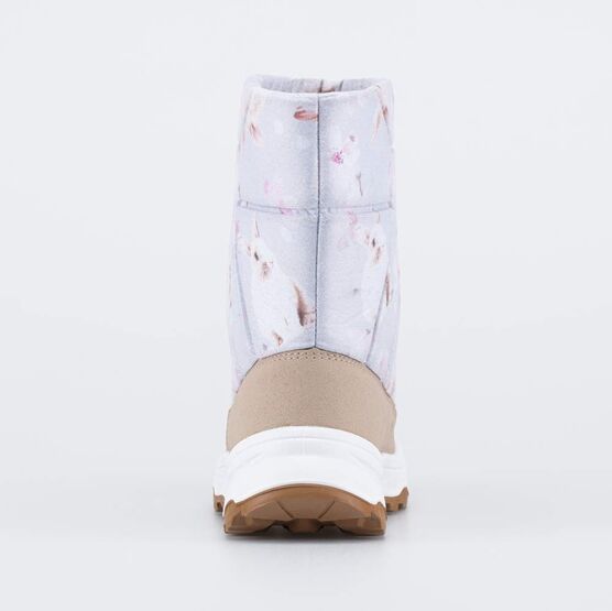 464116-42 Детские дутики для девочки Зайчата для девочки бежевый + серый фото №5