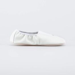 612005-01 Кожаные чешки детские белые для универсальные белый фото №2