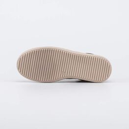 732400-23 Черные велюровые полуботинки-кеды для мальчики черный + бежевый фото №3