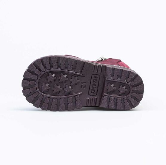 152287-32 Ботинки для девочки бордовый фото №3