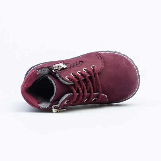 152287-32 Ботинки для девочки бордовый фото №4