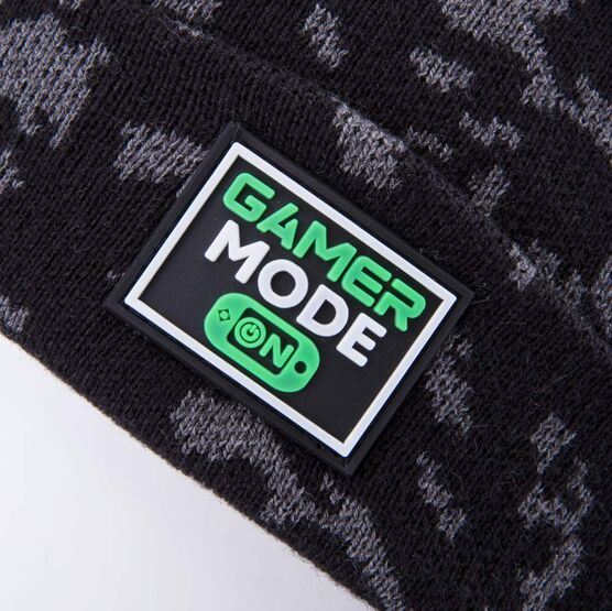 07711986-40 Комплект шапка+снуд черный для мальчики черный фото №4