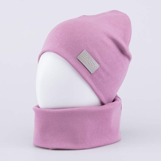 07804003-40 Комплект шапка+снуд сиреневый для девочки сиреневый фото №2