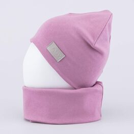 07804003-40 Комплект шапка+снуд сиреневый для девочки сиреневый фото №3