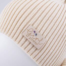 07811440-40 Комплект шапка+снуд светло-бежевый для девочки светло-бежевый фото №4