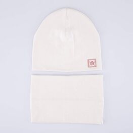 07811442-41 Комплект шапка+снуд светло-бежевый для девочки светло-бежевый