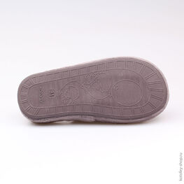 531038-11 Тапочки серые для девочки серый фото №3