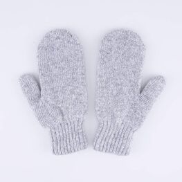 07721204-40 Варежки с пухом двухслойные серый для мальчики серый
