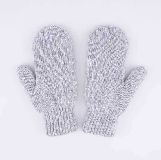 07721204-40 Варежки с пухом двухслойные серый для мальчики серый