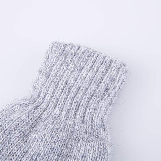 07721204-40 Варежки с пухом двухслойные серый для мальчики серый фото №2