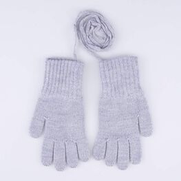 07722247-40 Перчатки детские однослойные светло-серый для мальчики светло-серый