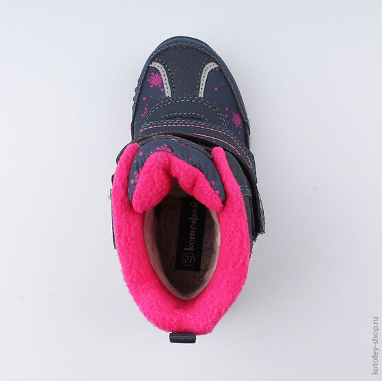 454976-45 Мембранные ботинки для девочки син-фук фото №4