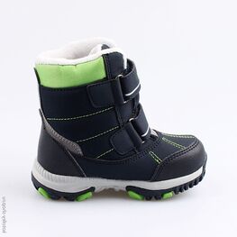 254960-41 Мембранные ботинки для мальчики син-зел фото №2