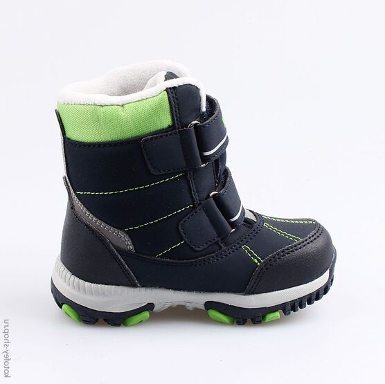 254960-41 Мембранные ботинки для мальчики син-зел фото №2