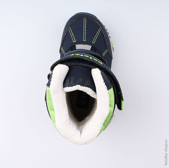 254960-41 Мембранные ботинки для мальчики син-зел фото №4
