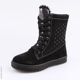 652120-41 Сапожки для девочки черный