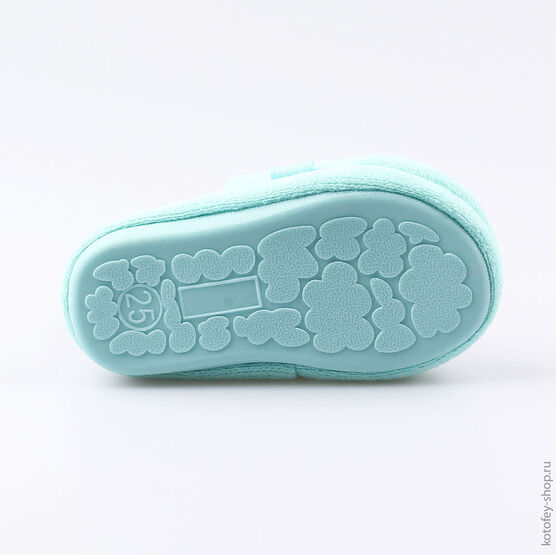 331075-12 Тапочки для девочки бирюзовый фото №3