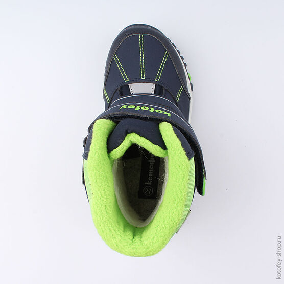 454994-41 Мембранные ботинки для мальчики син-зел фото №4