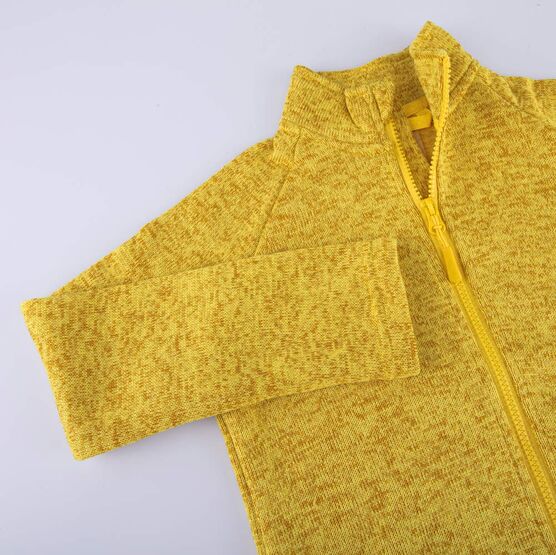 07757001-40 Флисовая кофта детская горчичный для универсальные горчичный фото №5