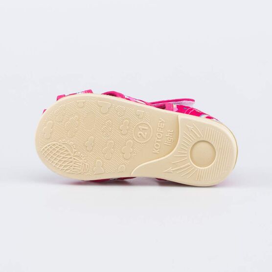 121045-74 Текстильная обувь для первых шагов для девочки фуксия фото №3