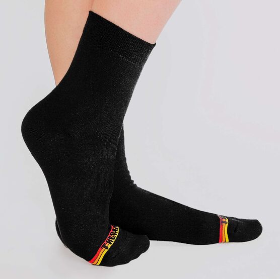 07842281-41 Женские гладкие термоноски MF черный для девочки черный фото №2