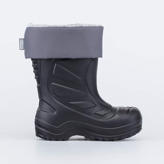 365149-19 Сапожки из ЭВА черные для мальчики чер-сер фото №2