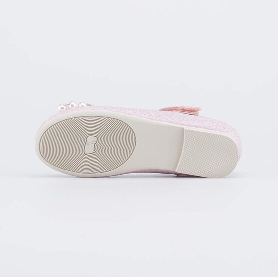 333026-22 Блестящие туфли для девочки Бусинки для девочки розовый фото №3