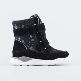 654845-44 Мембранные ботинки на липучках для девочки черный фото №2