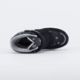 654845-44 Мембранные ботинки на липучках для девочки черный фото №4