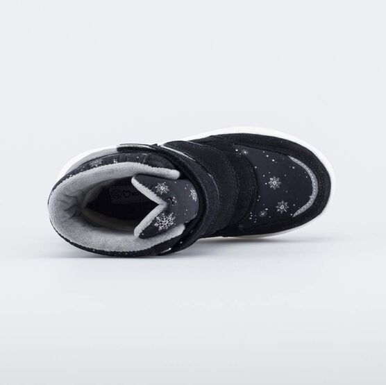 654845-44 Мембранные ботинки на липучках для девочки черный фото №4