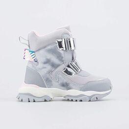 654855-42 Мембранные ботинки SoftShell для девочки срб-сер фото №2