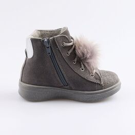 352243-32 Ботинки для девочки серый фото №2