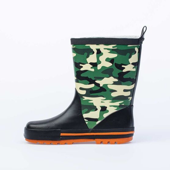 566176-11 Резиновые сапоги для мальчики чер-зел фото №3